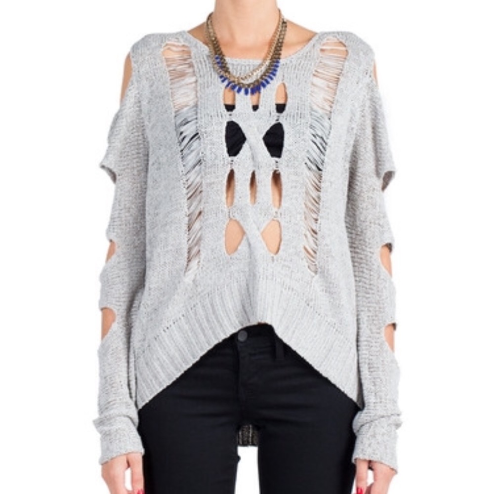 Rehab Cutout Knit Sweater